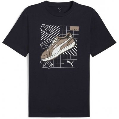 Puma GRAPHIC SNEAKER TEE pánské triko tmavě modrá – Zboží Dáma