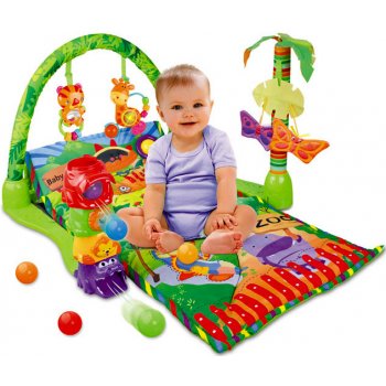 Doris Naučná hrací deka BABY PLAY MAT FOREST s míčky