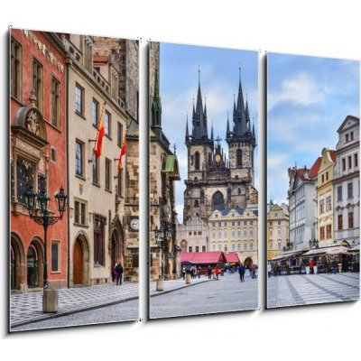 Obraz 3D třídílný - 105 x 70 cm - Prague, Czech Republic, Central Europe, 26.12.2014. The view ove Praha, Česká republika, Střední Evropa, 26.12.2014. Pohled ove – Zbozi.Blesk.cz