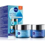 Nivea Hydra Skin Effect osvěžující gelový krém na den 50 ml + Hydra Skin Effect hydratační gel krém na noc 50 ml dárková sada – Zboží Dáma