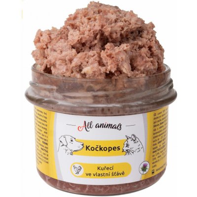 All Animals Kočkopes Kuře ve vl. šťávě 200 g – Sleviste.cz