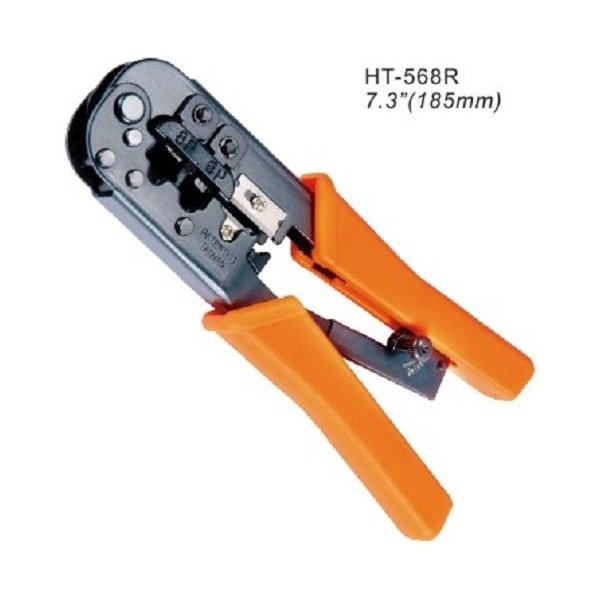 Kleště lisovací Kleště H-Tools HT-568R modulární, krimpovací, s ráčnou (RJ11,12,45) HT-568R