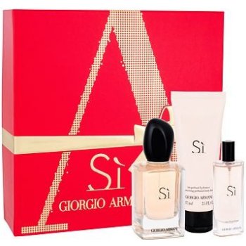 Giorgio Armani Sí EDP 50 ml + EDP 15 ml + tělové mléko 75 ml dárková sada