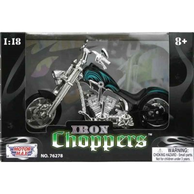 Motormax Motorka Chopper Iron (Černá) 1:18