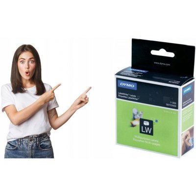 Dymo 19mm x 51mm bílé 500 etiket S0722550 – Hledejceny.cz
