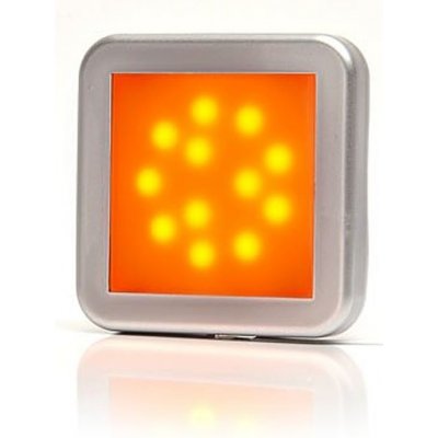 Svítilna poziční boční LED čtvercová 12-24V žlutá WAS W122/986KR – Zboží Mobilmania