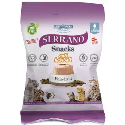 Serrano Snack for Cat Liver AntiHairball 50 g – Zbozi.Blesk.cz