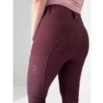 Jezdecké legíny s gripem BURGUNDY – Sleviste.cz