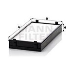 Filtr, vzduch v interiéru MANN-FILTER CU 2941-2 – Hledejceny.cz