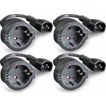 Gembird Power Adapter Cord IEC320 C14 -Schuko, M-F, 15cm, PC-SFC14M-01 – Zboží Živě