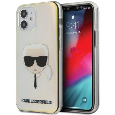 Karl Lagerfeld KLHCP12SPCKHML hard silikonové pouzdro iPhone 12 Mini 5.4" multicolor iridescent Karl`s head