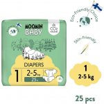 Moomin Baby eko 1 Newborn 2–5 kg 25 ks – Sleviste.cz