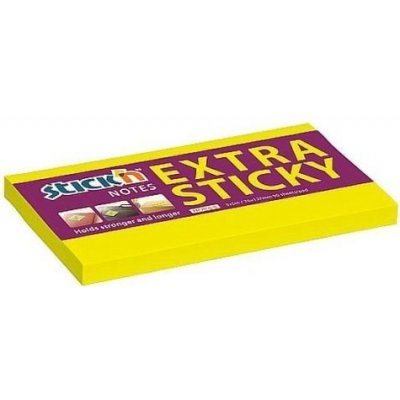 Bloček samol. Stick´n Extra Sticky 76 x 127 mm, 90 l., žl. – Zboží Dáma