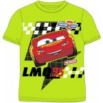 E plus M Chlapecké bavlněné tričko s krátkým rukávem Auta Cars Pixar Blesk McQueen zelené 122 – Zboží Mobilmania