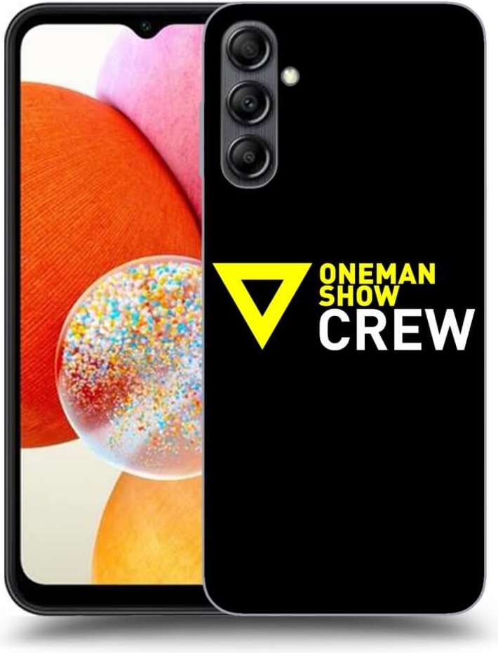 Pouzdro Picasee silikonové Samsung Galaxy A14 4G A145R - ONEMANSHOW CREW černé