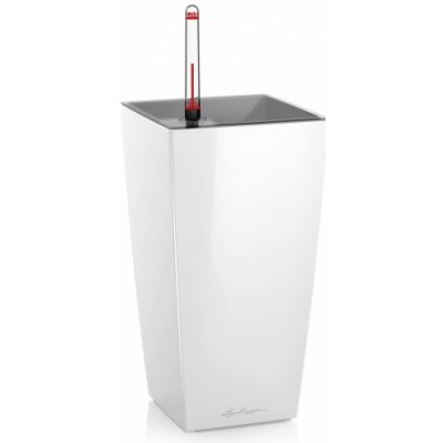 Samozavlažovací stolní květináč Lechuza MAXI CUBI 14 komplet set bílý – Sleviste.cz