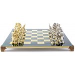 Šachy Řecko zelené figurky stříbrné a zlaté – Zboží Dáma
