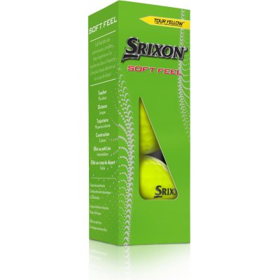 Srixon Soft Feel žluté 3ks – Zboží Dáma