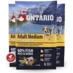 Ontario Adult Medium 7 Fish & Rice 2,25 kg – Hledejceny.cz