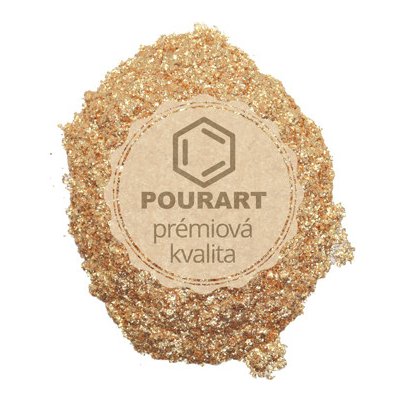 PourArt Metalický prášek 37 Pearl Goldenen Gold 10 g – Hledejceny.cz