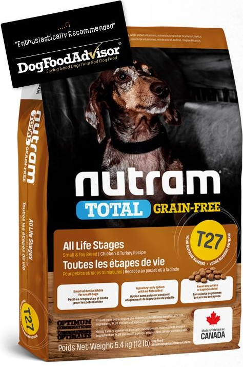 Nutram T27 Total Grain Free Turkey Chicken Duck Dog 5,4 kg