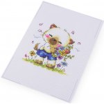 Dětské vyšívání bílá kočka – Sleviste.cz