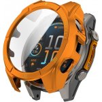 VSECHNONAMOBIL 116372 PC FULL COVER Plastový kryt se sklem pro Garmin Tactix 8 Solar 51mm ORANGE – Zboží Živě