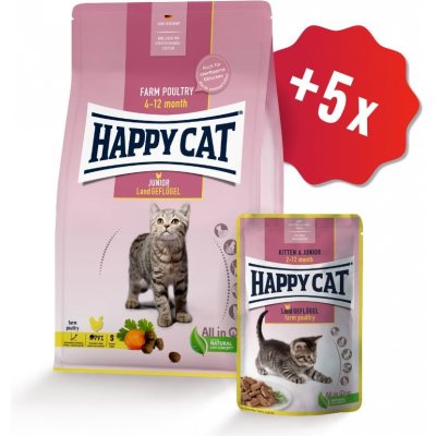 Happy Cat Junior Land Geflügel Drůbež 4 kg – Hledejceny.cz