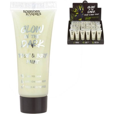 Barva fosforeskující na obličej a tělo ve tmě svítící v tubě – Zboží Dáma Barva fosforeskující na obličej a tělo ve tmě svítící v tubě – Zboží Dáma