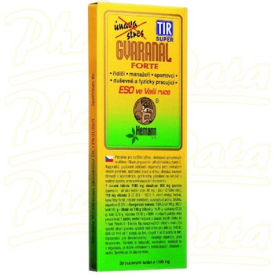 Branse Gvaranal guarana Forte 20 tablet – Hledejceny.cz