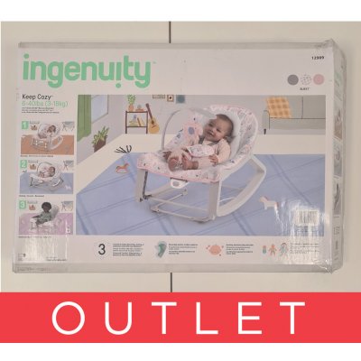 Ingenuity houpátko vibrující 3v1 Keep Cozy Burst