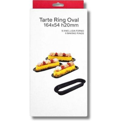 Dortisimo Pečicí perforované ráfky na oválné tartaletky 14,6 x 5,4 cm (6 ks) – Zboží Dáma