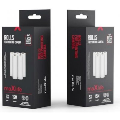maXlife tiskové role termo papíru 57 mm x 3 m do přenosné mini tiskárny 5ks – Zboží Živě