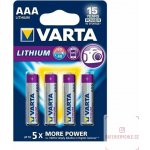 Varta Ultra Lithium 4ks AAA 6103301404 – Zboží Živě
