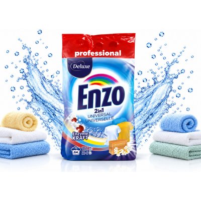 Deluxe Enzo prací prášek Professional 2in1 Universal 4,5 kg 64 PD – Hledejceny.cz