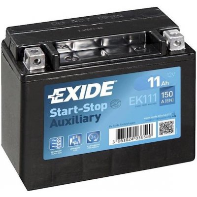 Exide Start-Stop 12V 11Ah 150A EK111 – Hledejceny.cz