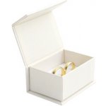 Šperky4U Dárková krabička na snubní prsteny smetanová KR0153-SM – Zboží Dáma