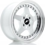 JR Wheels JR6 7x15 4x100 ET35 white machined lip – Sleviste.cz