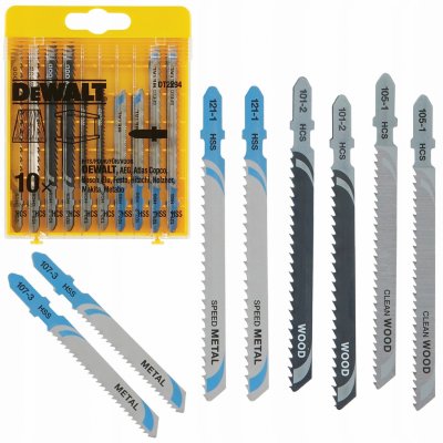 DeWALT DT2294 10-dílná sada MIX pro přímočaré pily – Hledejceny.cz