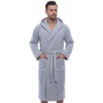 Pánský župan s kapucí 1ZF3078 šedá – Hledejceny.cz