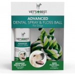 Vet’s Best Advanced Dental Spray & Rope Ball Kit dentální sprej lanko pro psy 120ml – Zboží Dáma