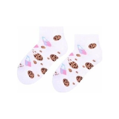 Dívčí ponožky Cookies bílá