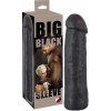 Big Black Sleeve Velký realistický návlek na penis 22 cm