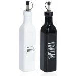 Zeller Present Sada dávkovače na olej a ocet BLACK&WHITE 270 ml 2 x – Zboží Dáma