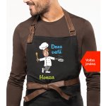 Kariban Zástěra promuže se jménem Exclusive Dnes vaří... Černá Black – Hledejceny.cz