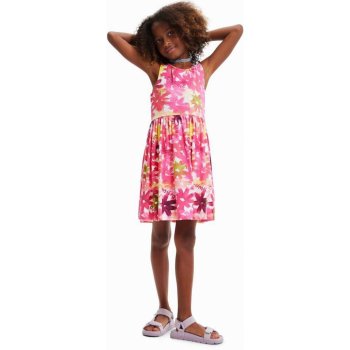 Desigual dětské bavlněné šaty mini 23SGVK02 růžová