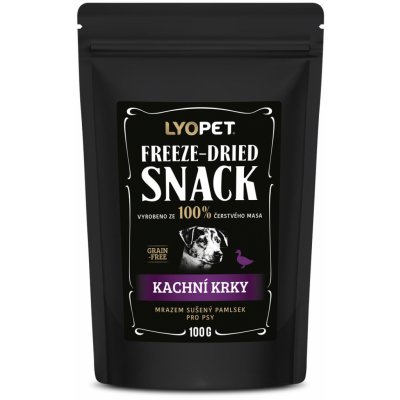 LYOPET Snack Dog Kachní krky 30 g – Zboží Mobilmania