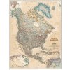 Nástěnné mapy National Geographic Severní Amerika - nástěnná mapa Executive 61 x 76 cm Varianta: bez rámu v tubusu, Provedení: laminovaná mapa v lištách