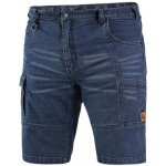 Cerva 145004041146 Kraťasy jeans CXS MURET pánské Modro-černá – Zboží Mobilmania