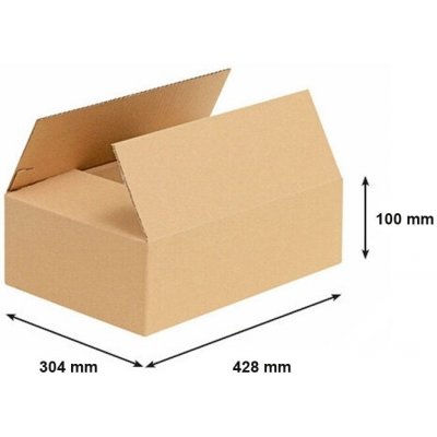 Obaly KREDO Kartonová krabice A3 428 x 304 x 100 mm 3VVL – Hledejceny.cz